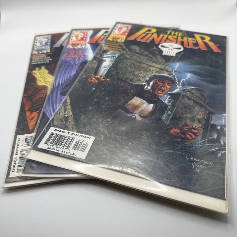 Marvel Knights The Punisher Purgatory #1 #2 #3 Comic Lot 1998 Bernie Wrightson